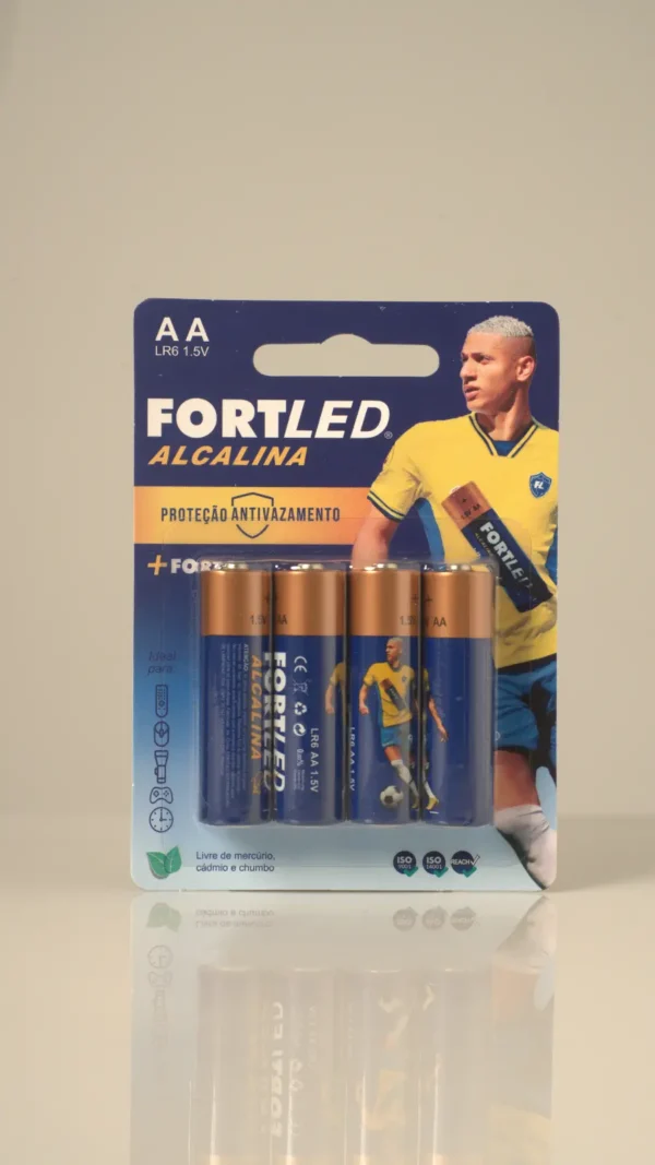 Pilha Alcalina FortLed